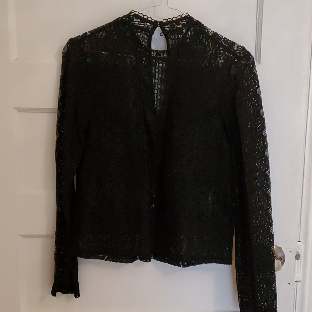 Lace Mock neck top